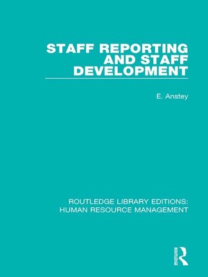 cover image of Staff Reporting and Staff Development